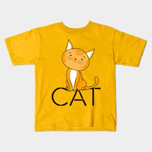 Yellow cat Kids T-Shirt